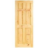 Wickes Lincoln Knotty Pine 6 Panel Internal Door - 1981 x 686mm