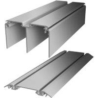 Spacepro Minimalist Sliding Door Trackset Silver - 3660mm