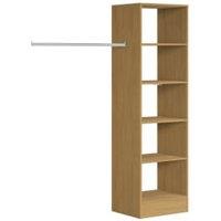 Spacepro Wardrobe Storage Kit Tower Unit Oak - 600mm
