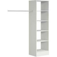 Spacepro Wardrobe Storage Kit Tower Unit White - 600mm