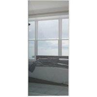 Spacepro Sliding Wardrobe Door White Framed Mirror - 2220 x 914mm