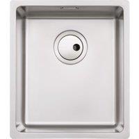 Abode Matrix 1 Bowl Medium Kitchen Sink - Stainless Steel