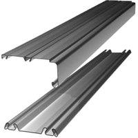 Spacepro Sliding Door Trackset - Silver 1.2-1.8m