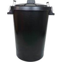 Heavy Duty Black Dustbin - 90L