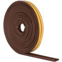 Wickes 10m P Profile Rubber Draught Seal - Brown