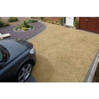 Marshalls Driveline Priora Buff Driveway Block Paving - 200 x 100 x 60mm - Pack of 404