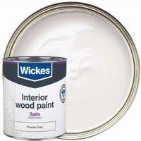 Wickes Quick Dry Satin Wood & Metal Paint - Powder Grey - 750ml