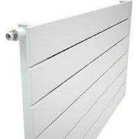 Henrad by Stelrad White Verona Plane Single Panel Horizontal Designer Radiator - 592 x 1600mm
