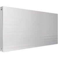 Henrad by Stelrad White Everest Single Panel Horizontal Designer Radiator - 600 x 800mm
