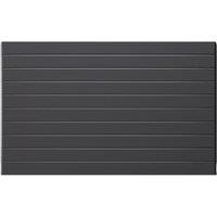 Henrad by Stelrad Grey Everest Concept Single Panel Horizontal Designer Radiator - 600 x 600mm