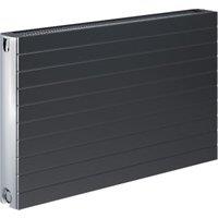 Henrad by Stelrad Grey Everest Concept Double Panel Horizontal Designer Radiator - 600 x 1200mm