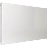 Henrad by Stelrad White Plan Single Panel Horizontal Designer Radiator - 600 x 800mm