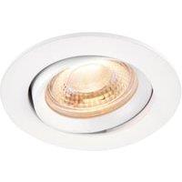 Saxby Integrated LED Adjustable Matt White Downlight