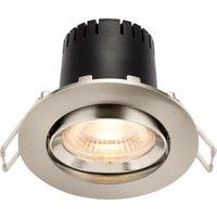 Saxby Integrated LED Adjustable Warm White Satin Finish Downlight