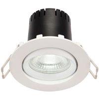 Saxby Integrated LED Adjustable Cool White Matt Finish Downlight