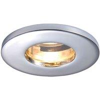 Saxby GU10 Chrome Effect IP65 Cast Fixed Downlight - 5W