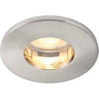 Saxby GU10 Satin Nickel IP65 Cast Fixed Downlight - 5W