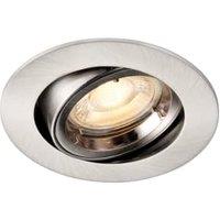 Saxby GU10 Satin Nickel Cast Adjustable Downlight - 50W