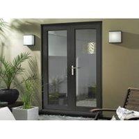 JCI Slimline Grey French Door Set - 1790mm