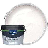 Wickes Smooth Masonry Paint - Pure Brilliant White - 10L