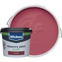 Wickes Masonry Smooth Brick Red 5L