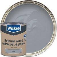 Wickes Exterior Primer & Undercoat Paint - Grey - 750ml