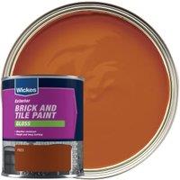 Wickes Brick & Tile Gloss Paint - Red - 750ml