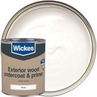 Wickes Exterior Primer & Undercoat Paint - White - 750ml