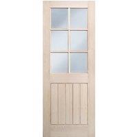 Wickes Geneva Glazed Oak Cottage Internal Door - 1981 x 686mm