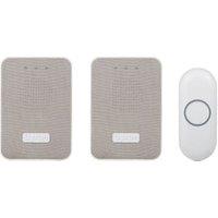 Byron DBY-22324UK Wireless Doorbell Kit with Portable & Plug-In Chime - 150m