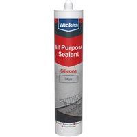 Wickes Clear All Purpose Silicone Sealant - 300ml