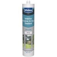 Wickes White Interior Window & Door Acrylic Sealant - 300ml