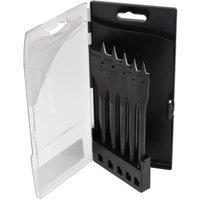 Wickes 5 Piece Flat Wood Bit Set