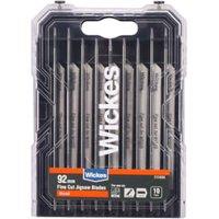 Wickes Universal Fine Cut Jigsaw Blade For Wood - Pack Of 10