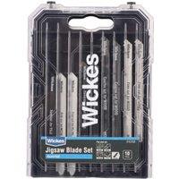 Wickes Assorted Cuts T Shank Jigsaw Blade - Pack of 10