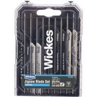 Wickes Assorted Universal Shank Jigsaw Blade - Pack Of 10