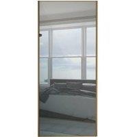 Spacepro Sliding Wardrobe Door Oak Frame Mirror - 2220 x 610mm