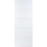 Wickes Halifax White Smooth Moulded Primed 5 Panel FD30 Internal Fire Door - 1981 x 838mm