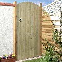 Wickes Ledged & Braced Arched Top Timber Gate - 915 x 1829mm