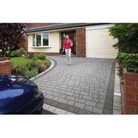 Marshalls Argent Priora Mixed Size Graphite Driveway Textured Block Paving - 8.06 m2 - Pack of 279