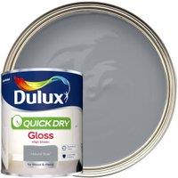 Dulux Quick Dry Gloss Paint - Natural Slate - 750ml