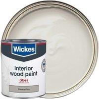 Wickes Non Drip Gloss Wood & Metal Paint - Shadow Grey - 750ml