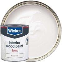 Wickes Quick Dry Gloss Wood & Metal Paint - Powder Grey - 750ml