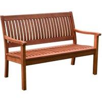 Rowlinson Willington Hardwood Garden Bench - 690mm x 1.24m