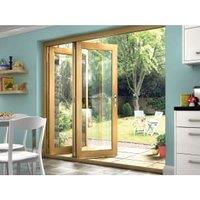JCI Isaac Oak Veneer Bi-Fold Door Set - 2390mm