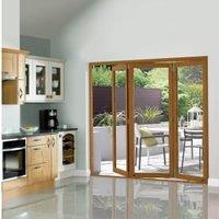 JCI Slimline Finished Oak Bi-Fold Door Set - 2690mm