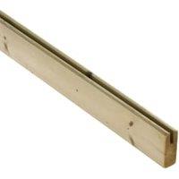 Wickes Slotted Deck Rail for Glass Balusters - 1800mm