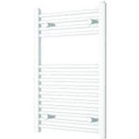 Kudox White Straight Single Panel Vertical Towel Radiator - 750 x 500mm