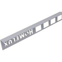 Homelux 8mm PVC Straight Edge Light Grey Tile Trim - 2.5m