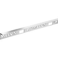 Homelux 8mm Metal Straight Stainless Steel Tile Trim - 2.44m